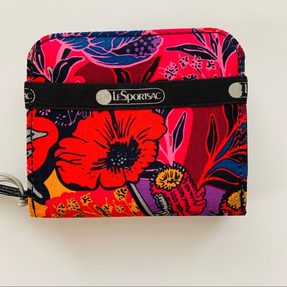 Lesportsac Handbags - LeSportSac Floral Zip Wonderland Wallet